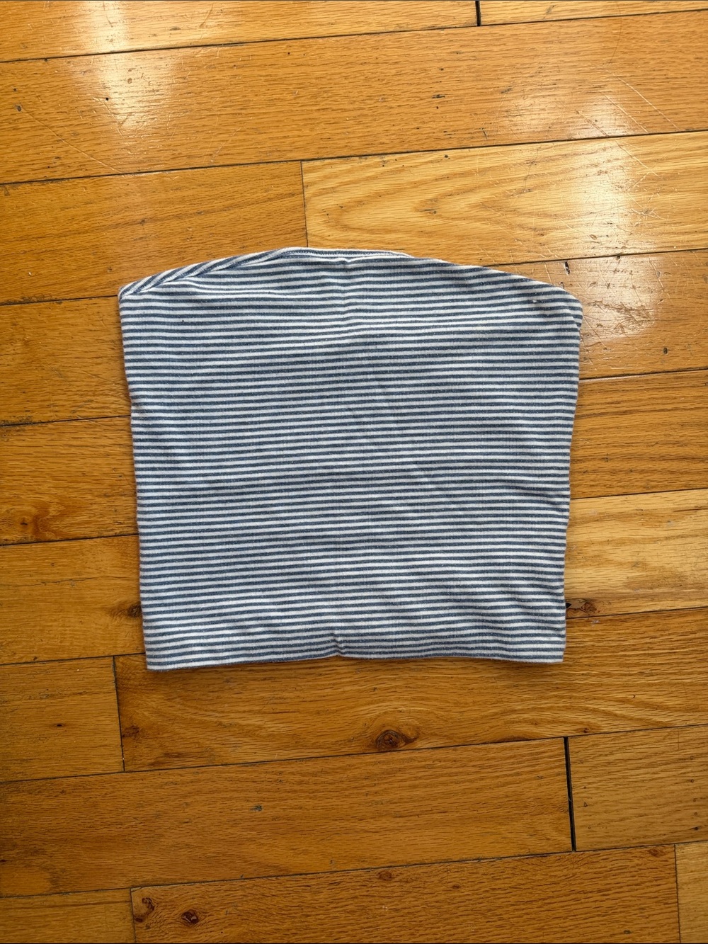Brandy Melville Striped Blue & White Tube Top